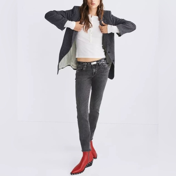 Rag & Bone Dre Low-Rise Slim Boyfriend Jeans in Serephina, Size 27 - Picture 1 of 13